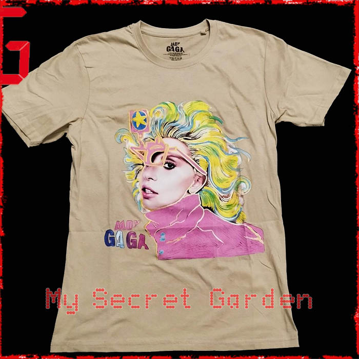 Lady Gaga Colour Sketch T Shirt Size XXL : Amazon.sg: Fashion